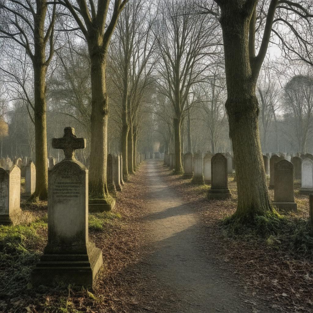 AI-created image of Göttingen City Cemetery