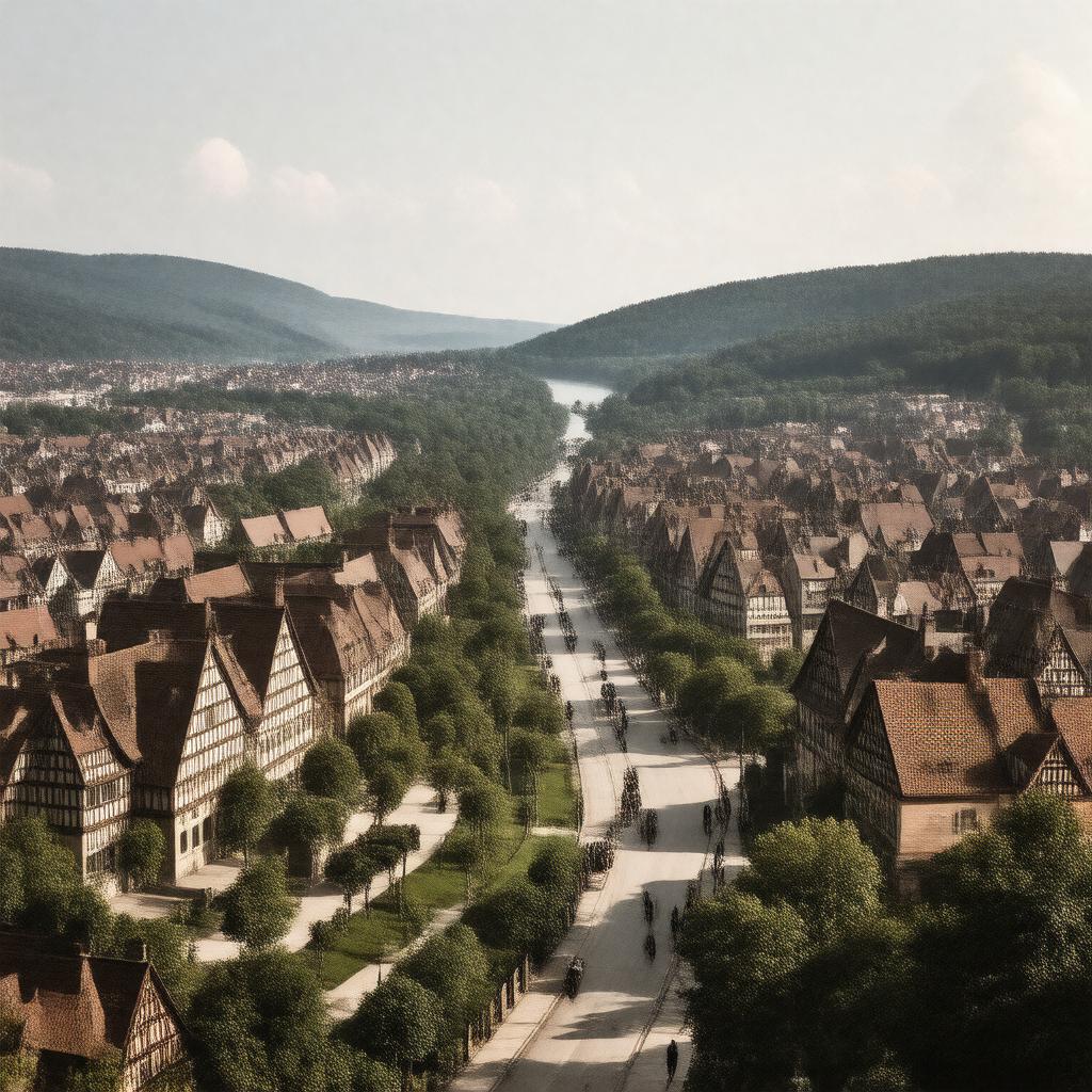 AI-created image of Göttingen, German Empire