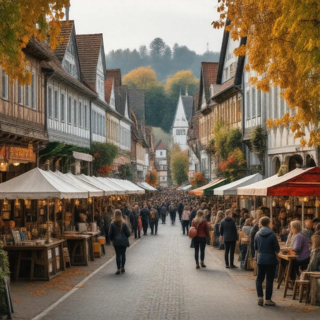 Click to view larger image AI-created image of Göttingen Literature Autumn