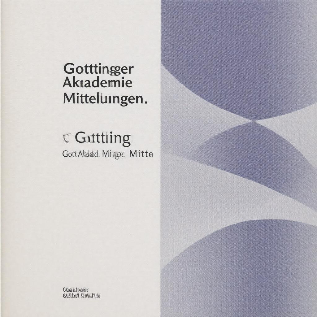 AI-created image of Göttinger Akademie Mitteilungen