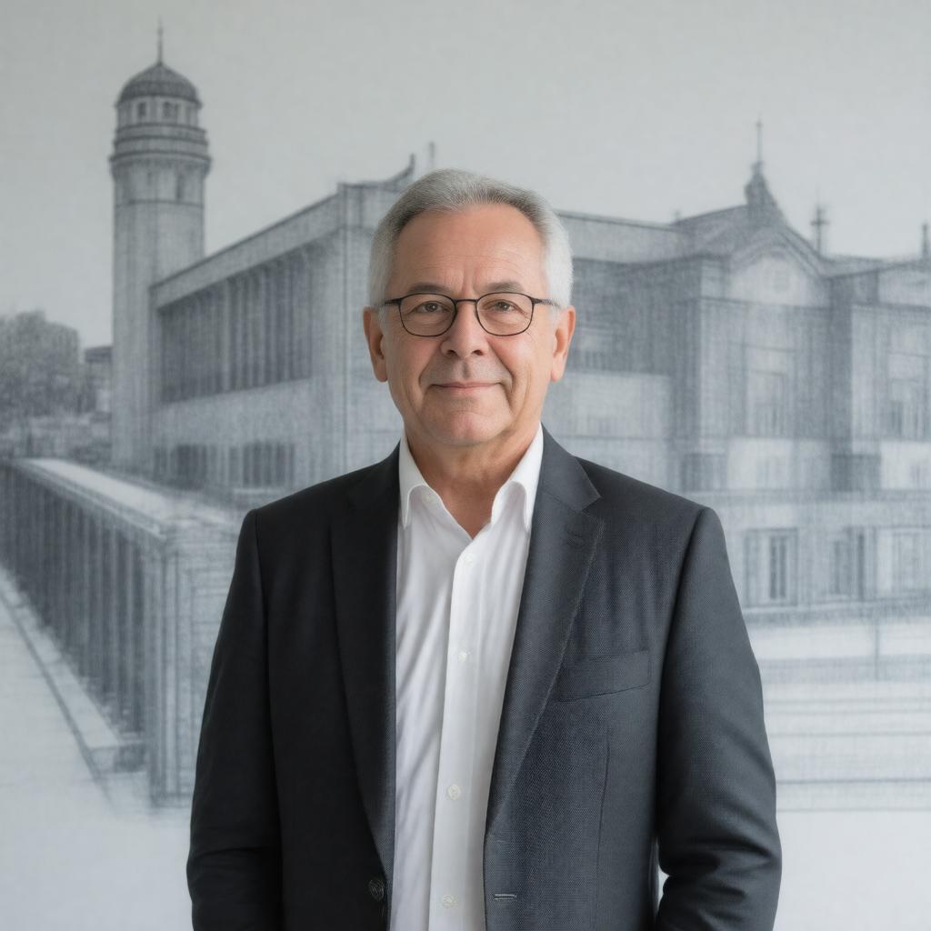 AI-created image of Günther Dissertori