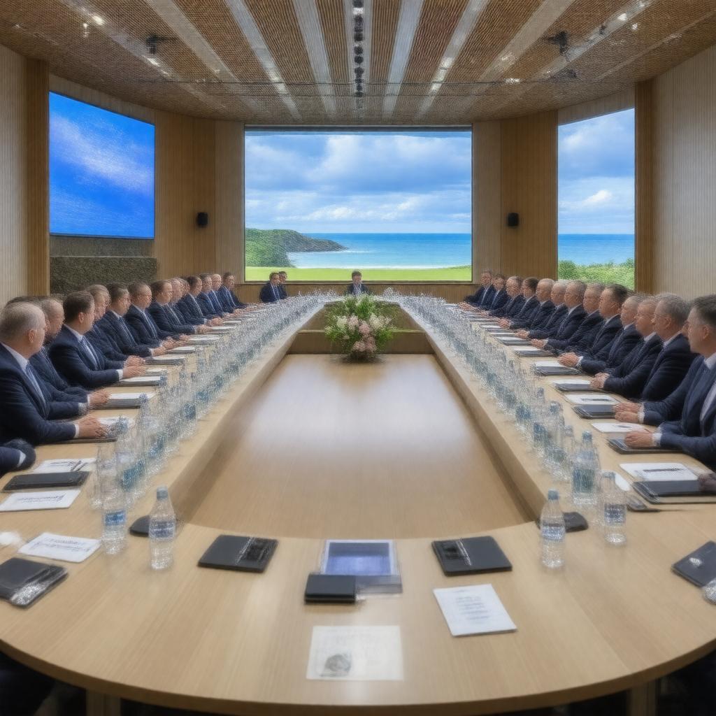 AI-created image of G7 Cornwall Summit 2021