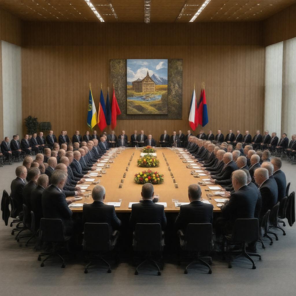 AI-created image of G7 Elmau Summit 2022