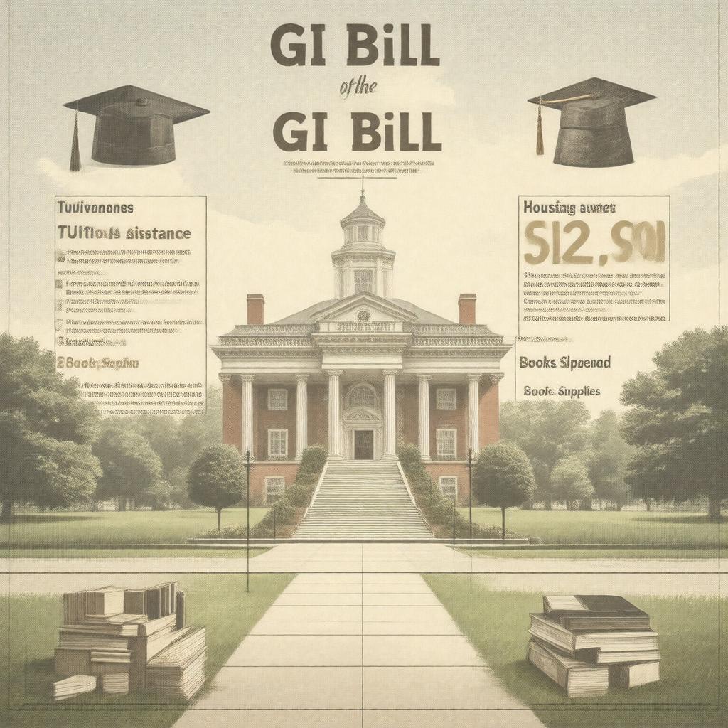 AI-created image of GI Bill benefits