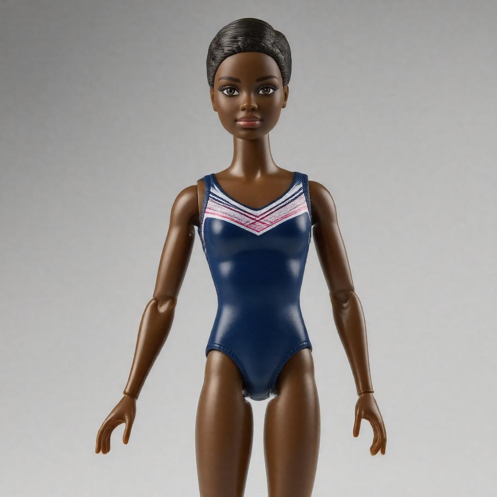 AI-created image of Gabby Douglas Barbie doll