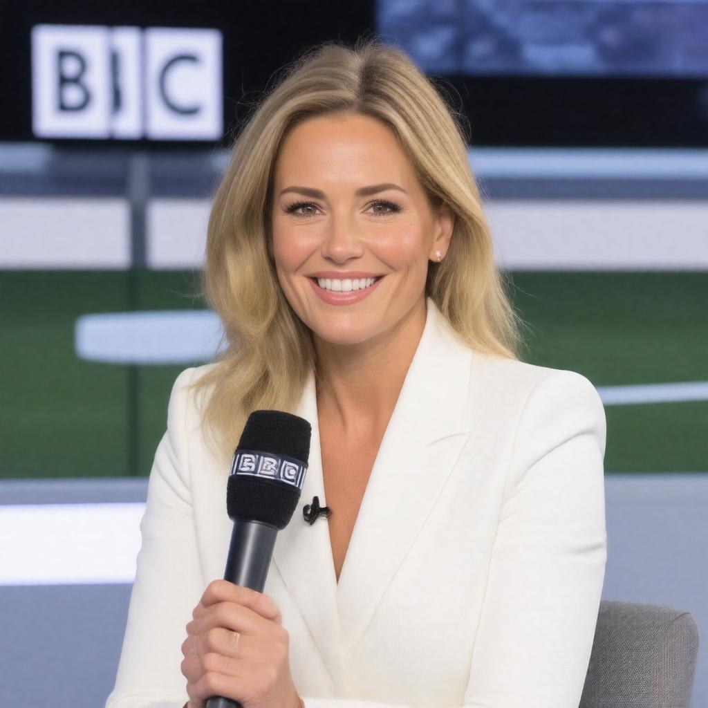 AI-created image of Gabby Logan