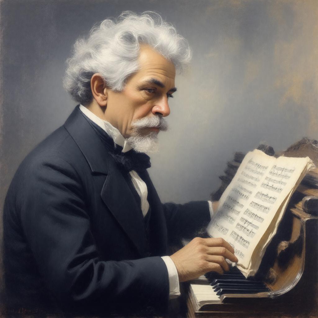 AI-created image of Gabriel Fauré