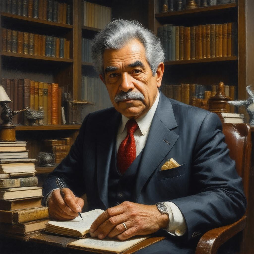 AI-created image of Gabriel García Márquez