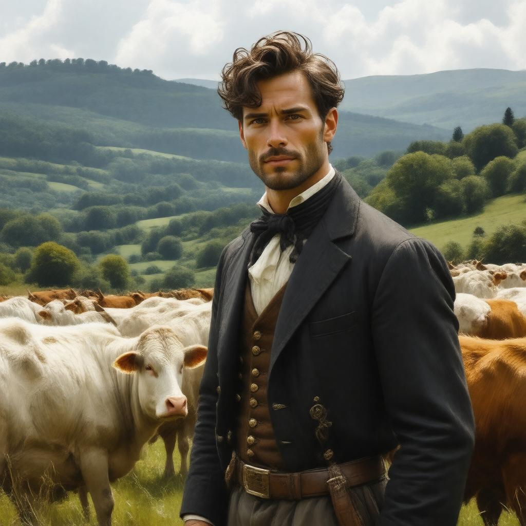 Click to view larger image AI-created image of Gabriel Oak