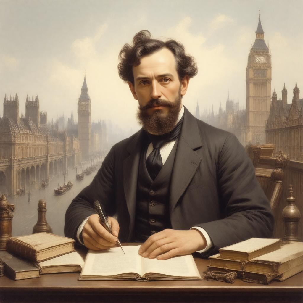 AI-created image of Gabriele Rossetti