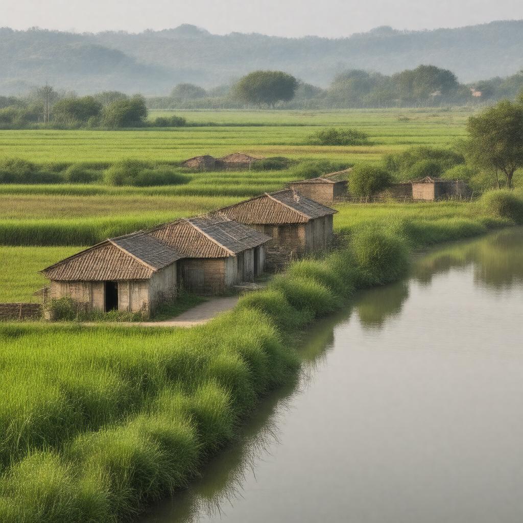 AI-created image of Gah, Punjab, British India