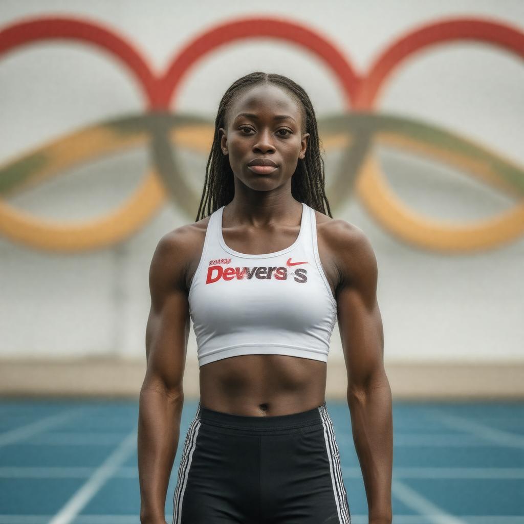 AI-created image of Gail Devers