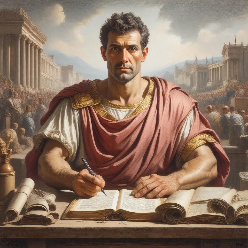 AI-created image of Gaius Plinius Caecilius Secundus