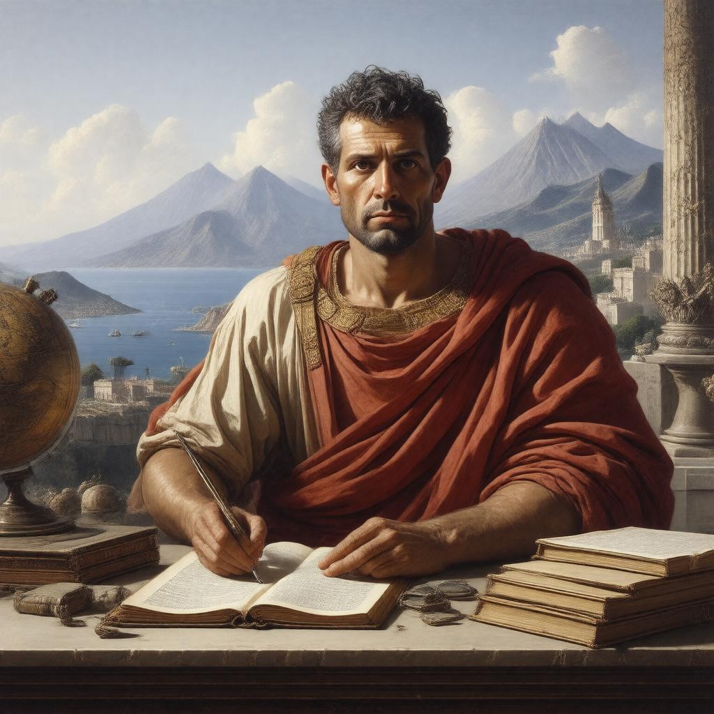 AI-created image of Gaius Plinius Secundus (Pliny the Elder)