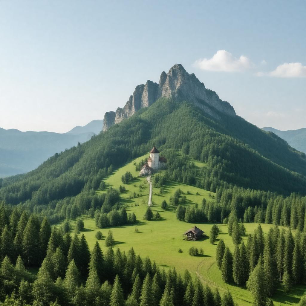 AI-created image of Gaiziņkalns