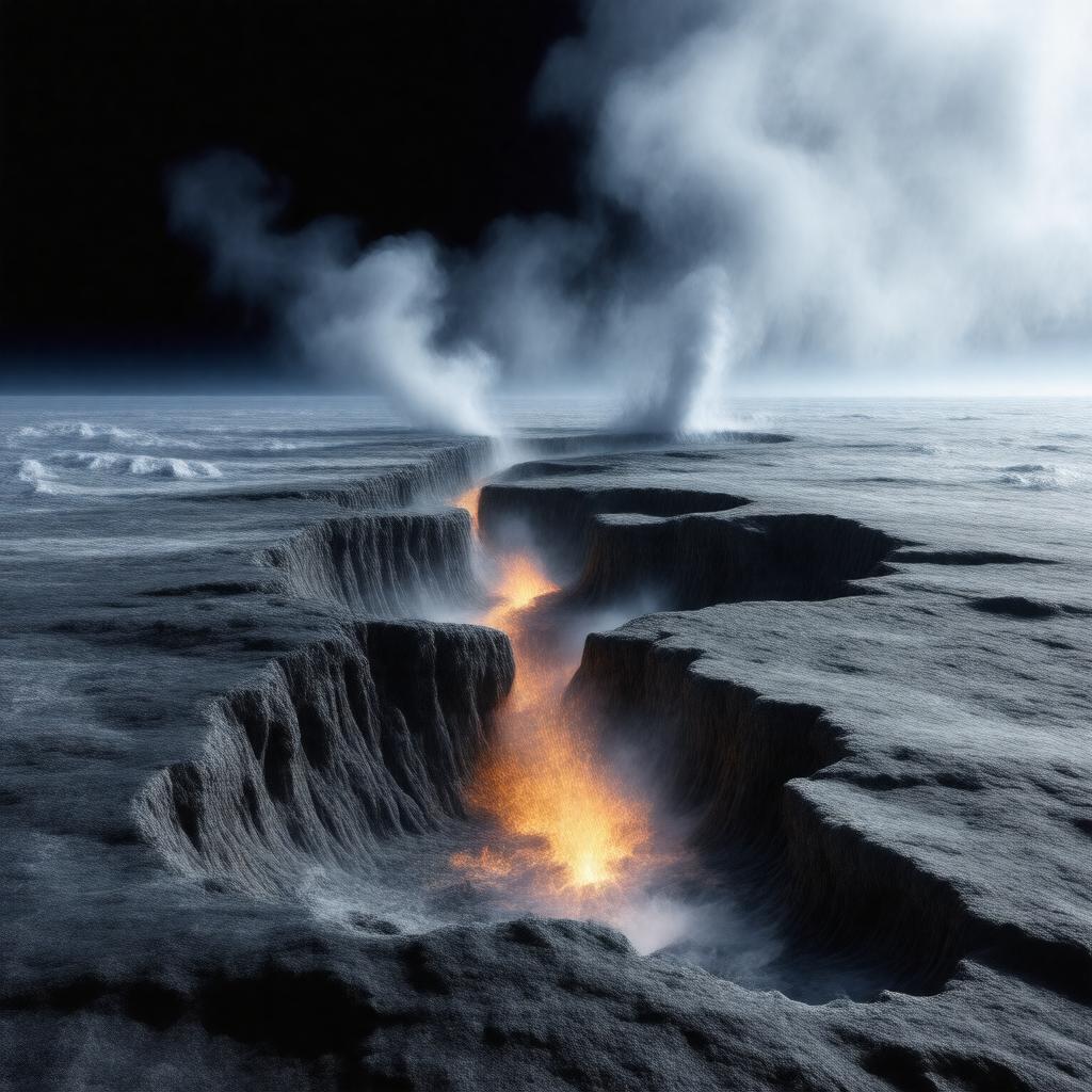 Click to view larger image AI-created image of Gakkel Ridge