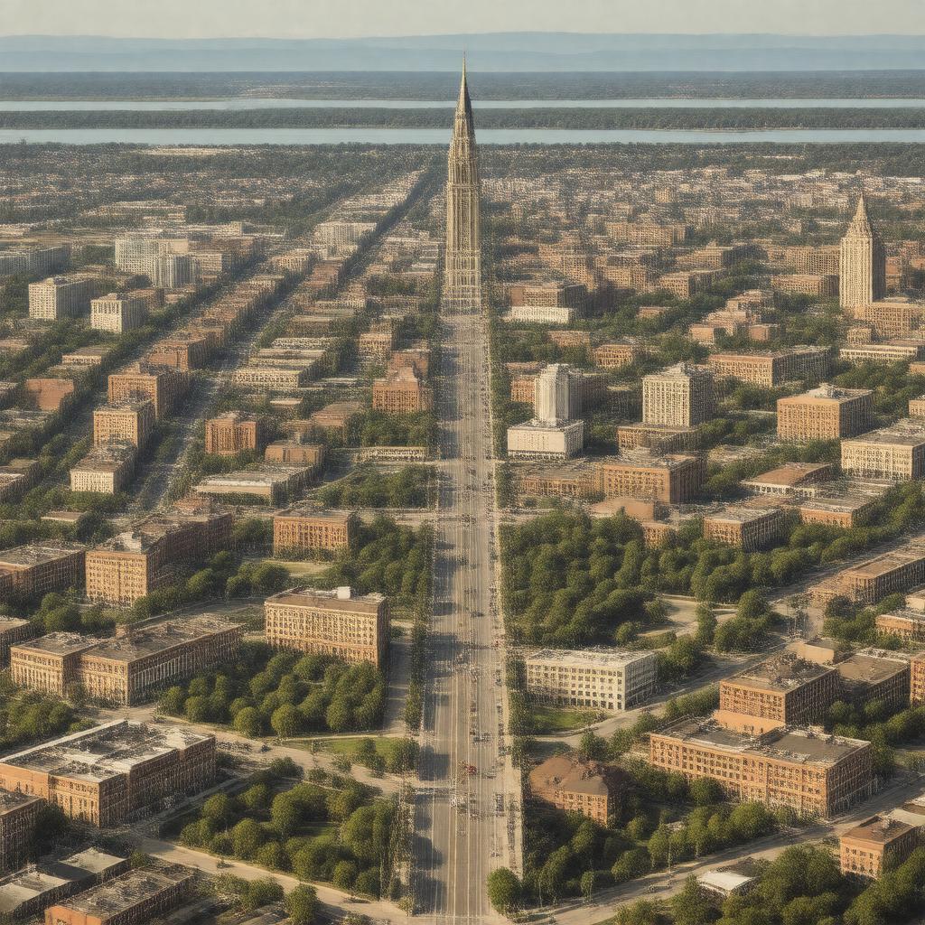 AI-created image of Galesburg, Illinois, United States