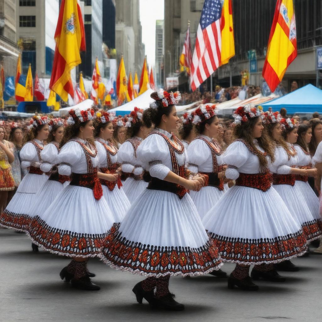 AI-created image of Galician Americans