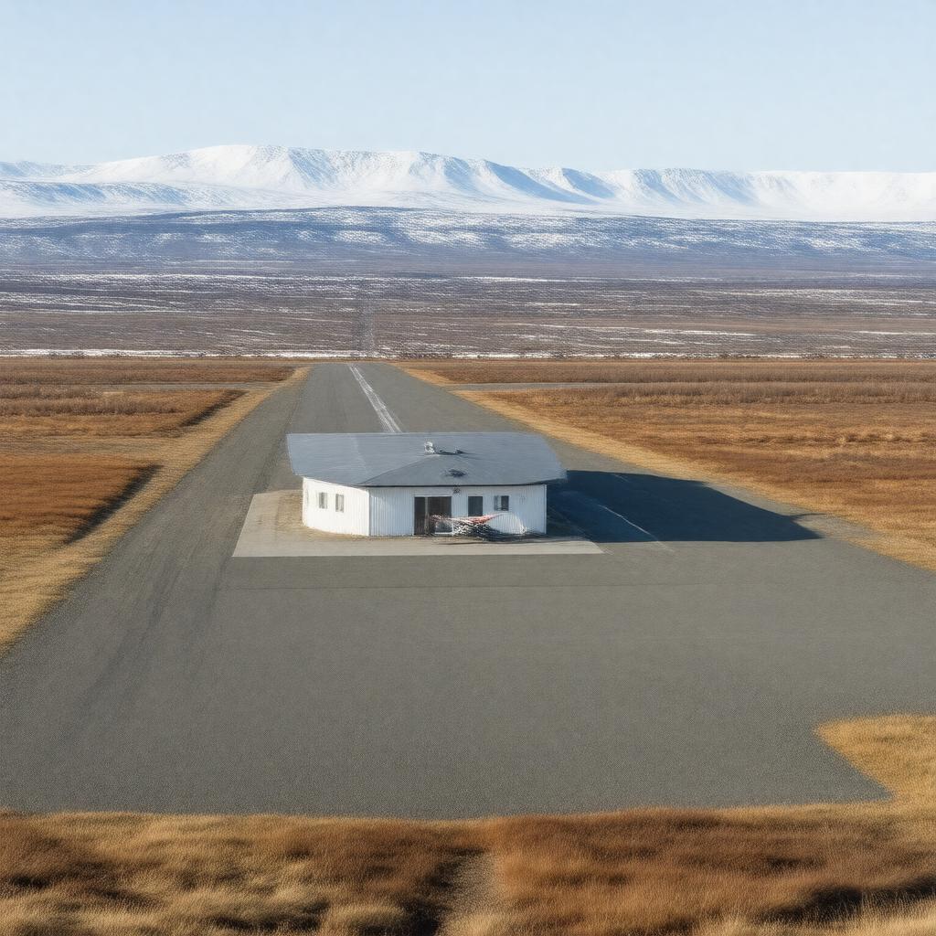 AI-created image of Gambell Airport