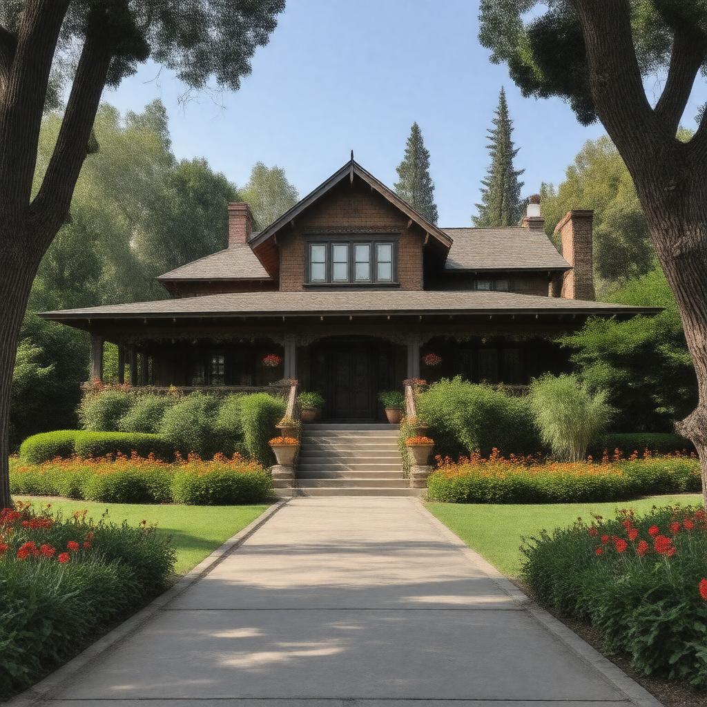 AI-created image of Gamble House