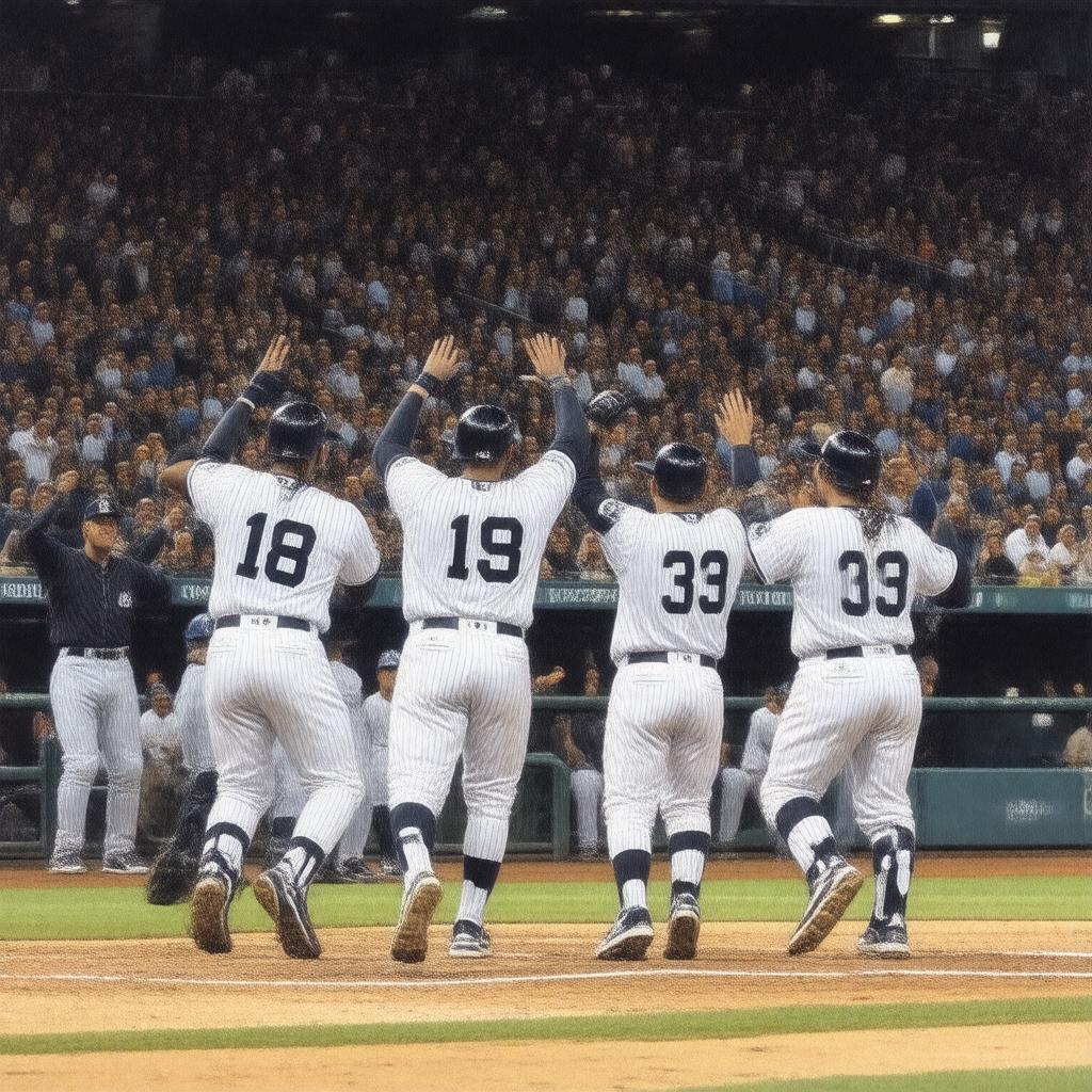 Click to view larger image AI-created image of Game 4, 2000 World Series (shutout)