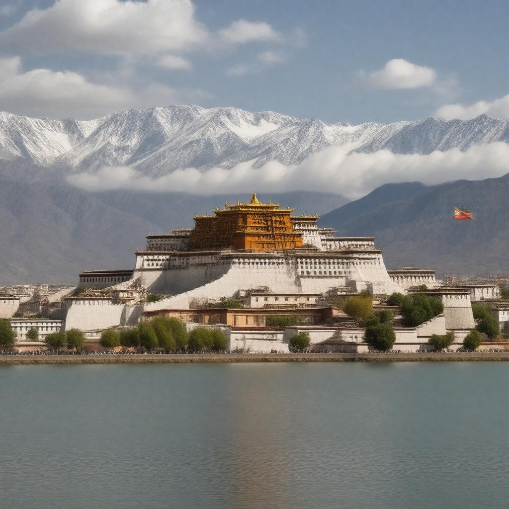 AI-created image of Ganden Phodrang