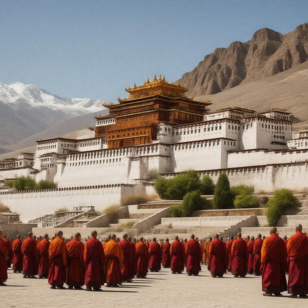 AI-created image of Ganden Phodrang government