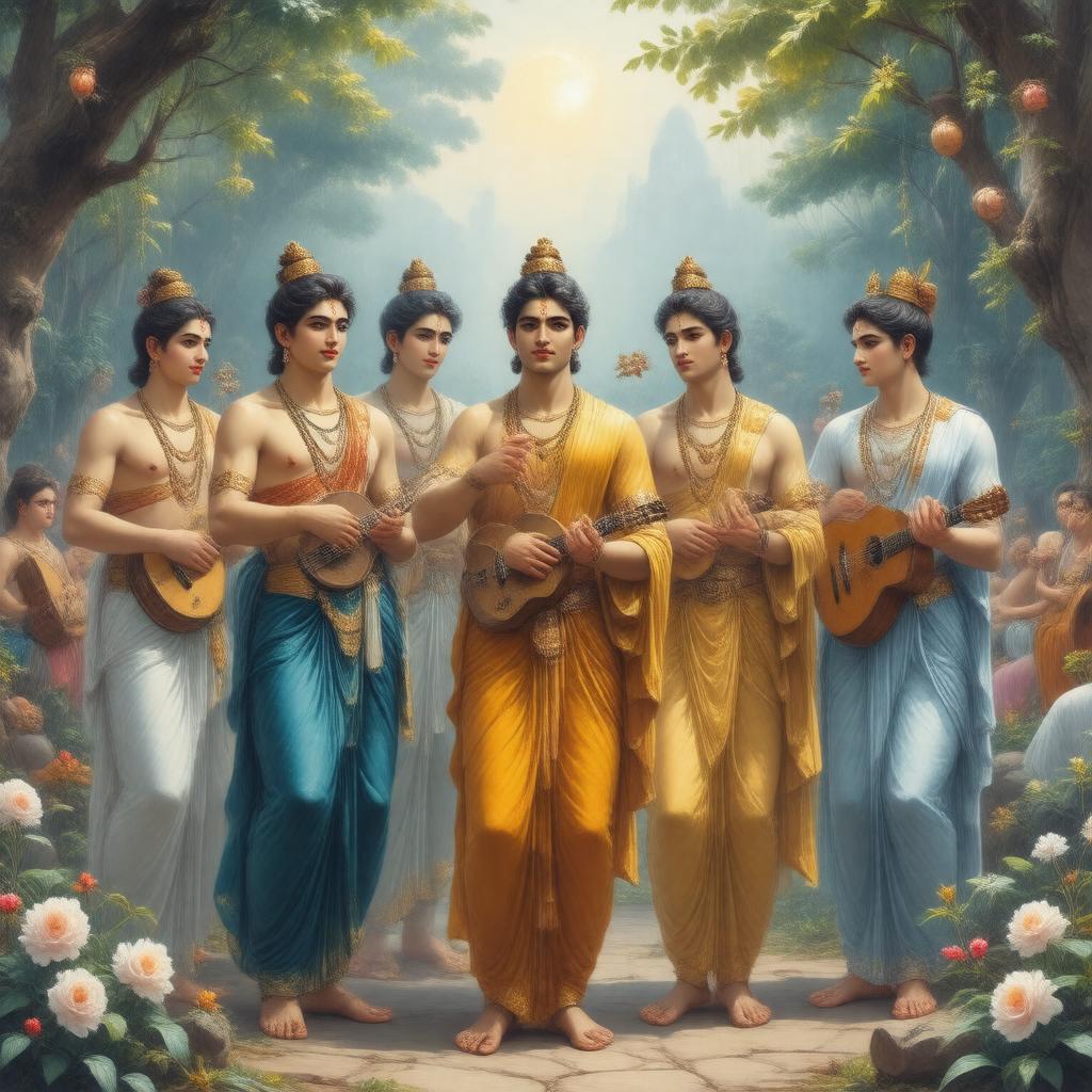 AI-created image of Gandharvas