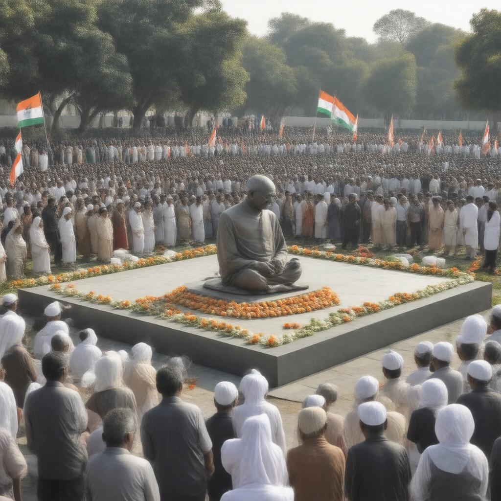 AI-created image of Gandhi Jayanti