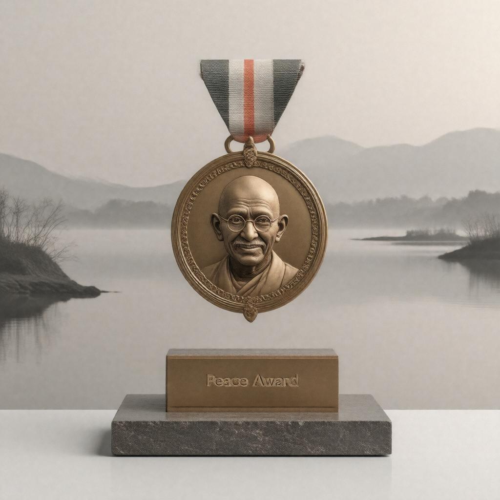 AI-created image of Gandhi Peace Award