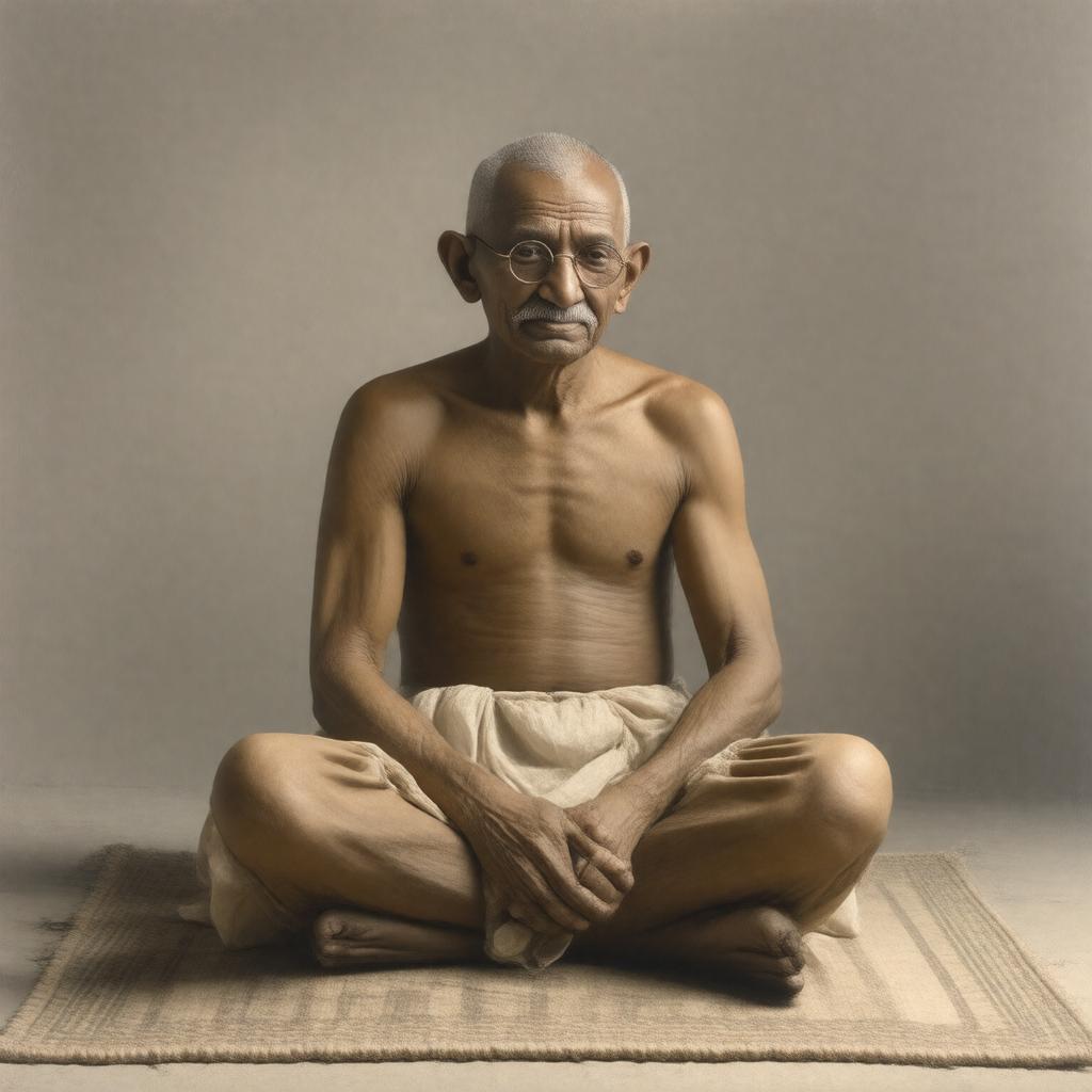 AI-created image of Gandhi