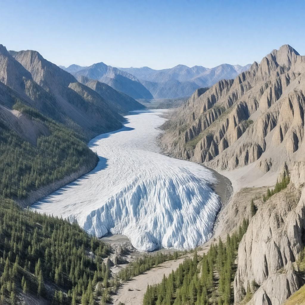 AI-created image of Gannett Glacier