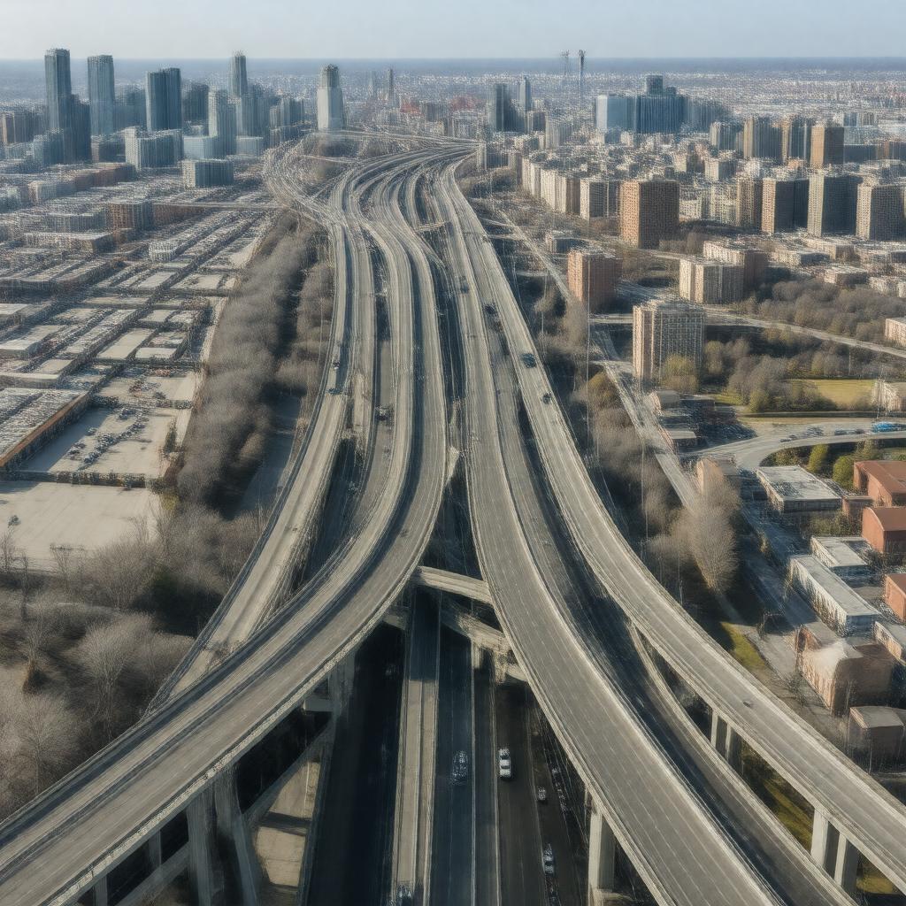AI-created image of Gardiner Expressway