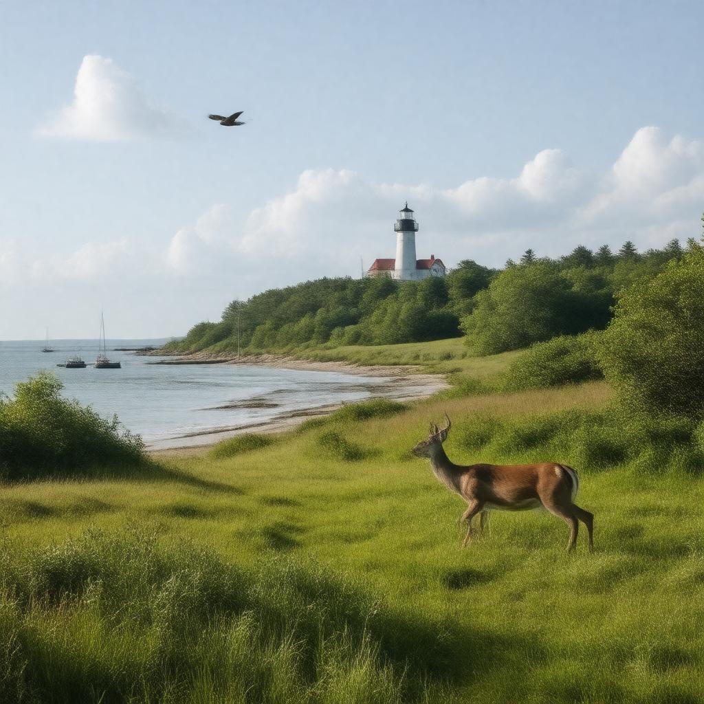 AI-created image of Gardiners Island