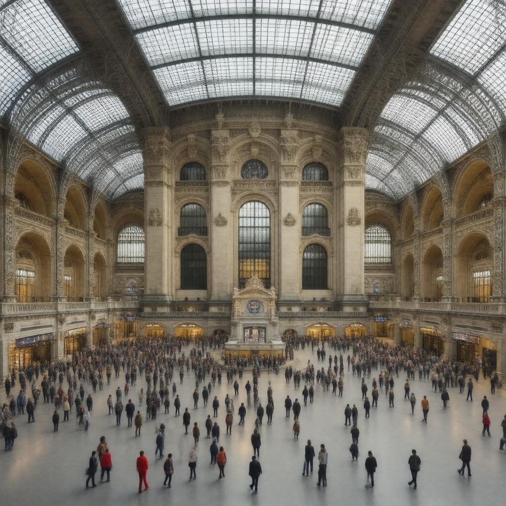 AI-created image of Gare Saint-Lazare