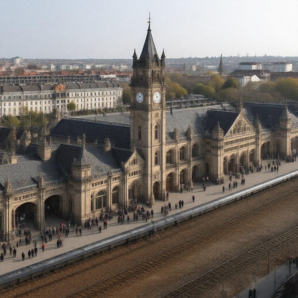 AI-created image of Gare de Lille-Flandres
