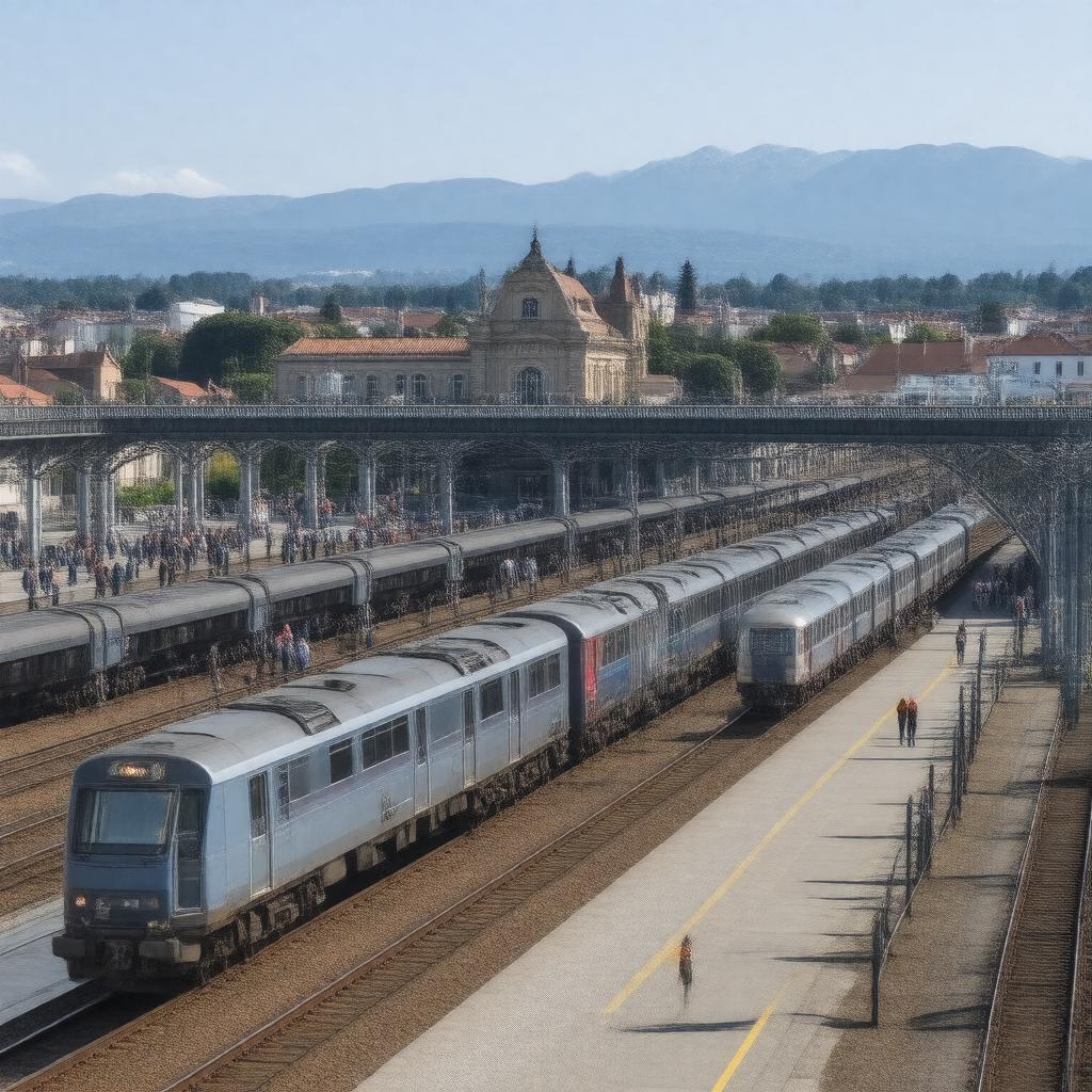 AI-created image of Gare de Pau