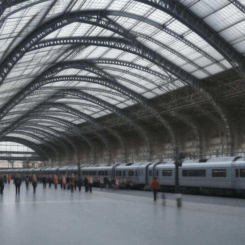 AI-created image of Gare de Strasbourg