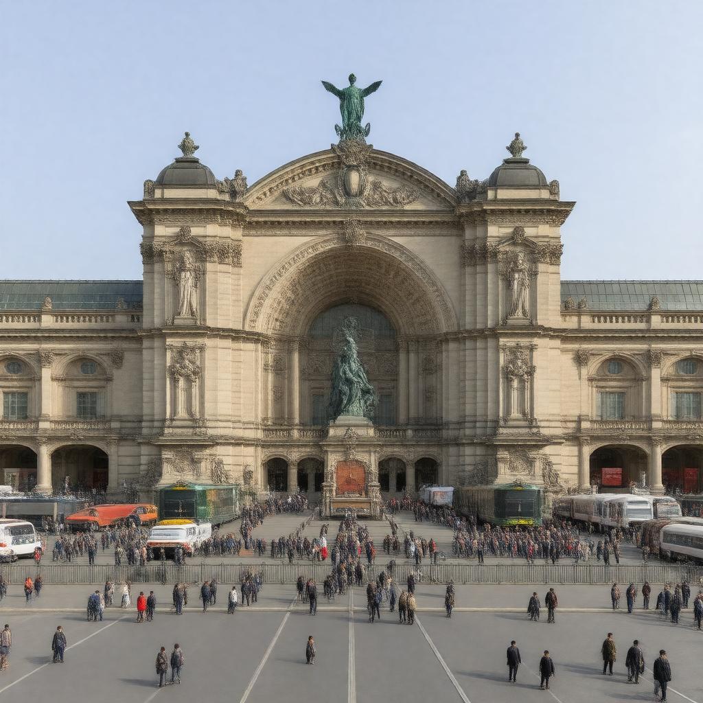 AI-created image of Gare du Nord