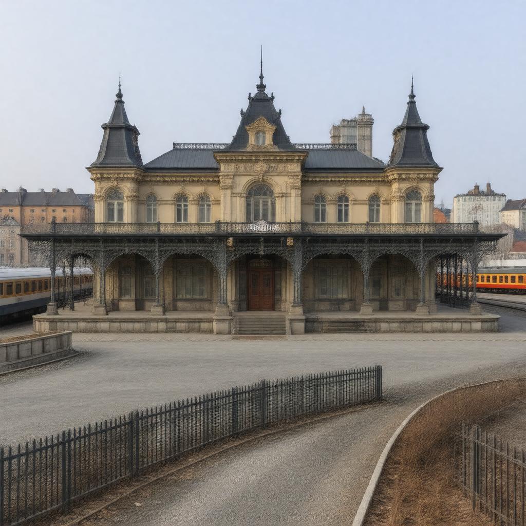 AI-created image of Gare du Palais