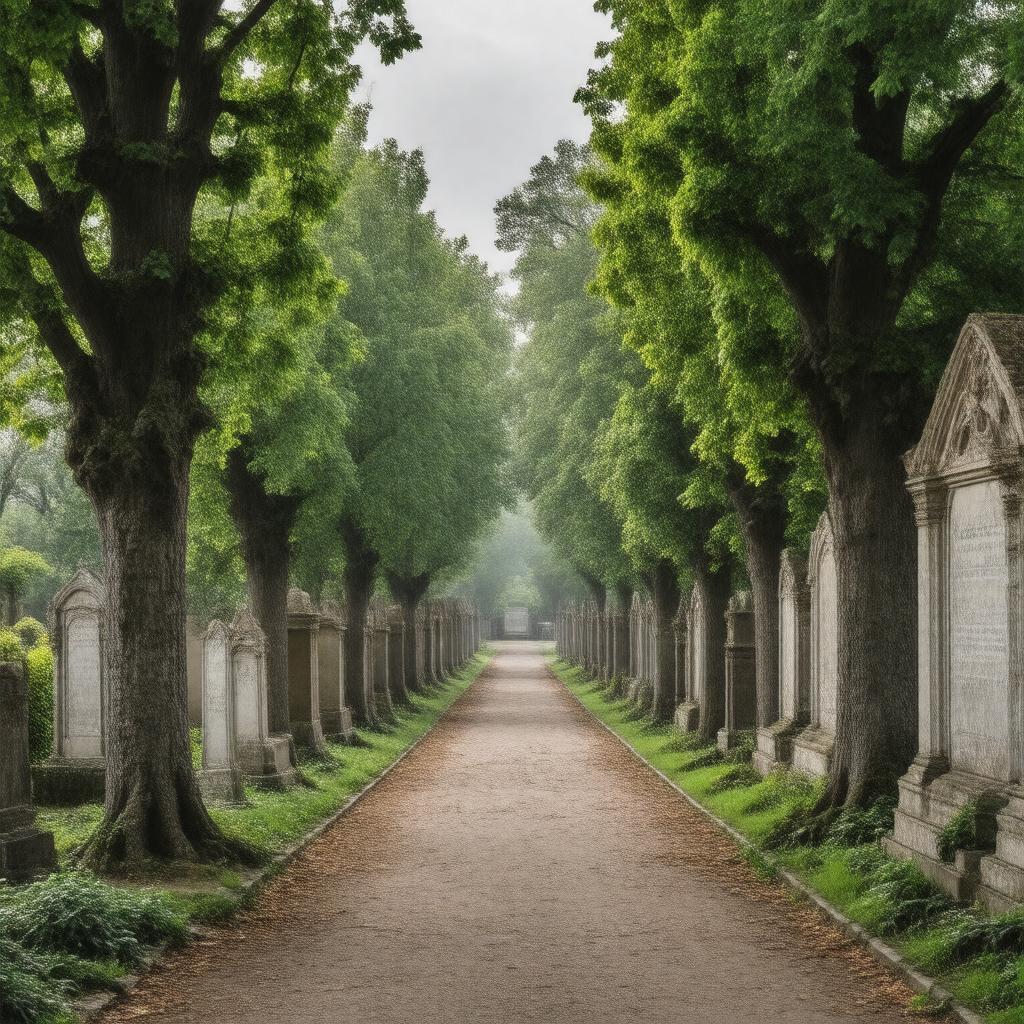 AI-created image of Gartenfriedhof, Hanover