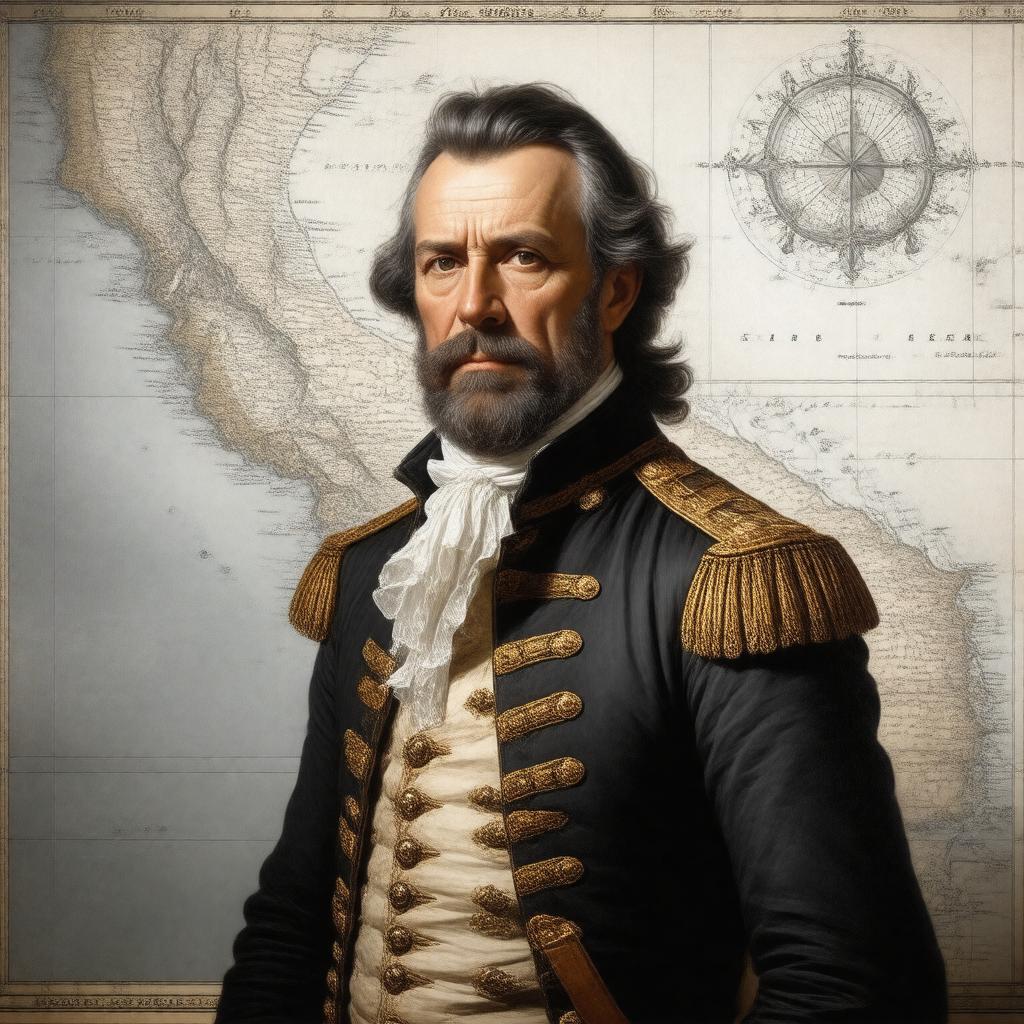 AI-created image of Gaspar de Portolá