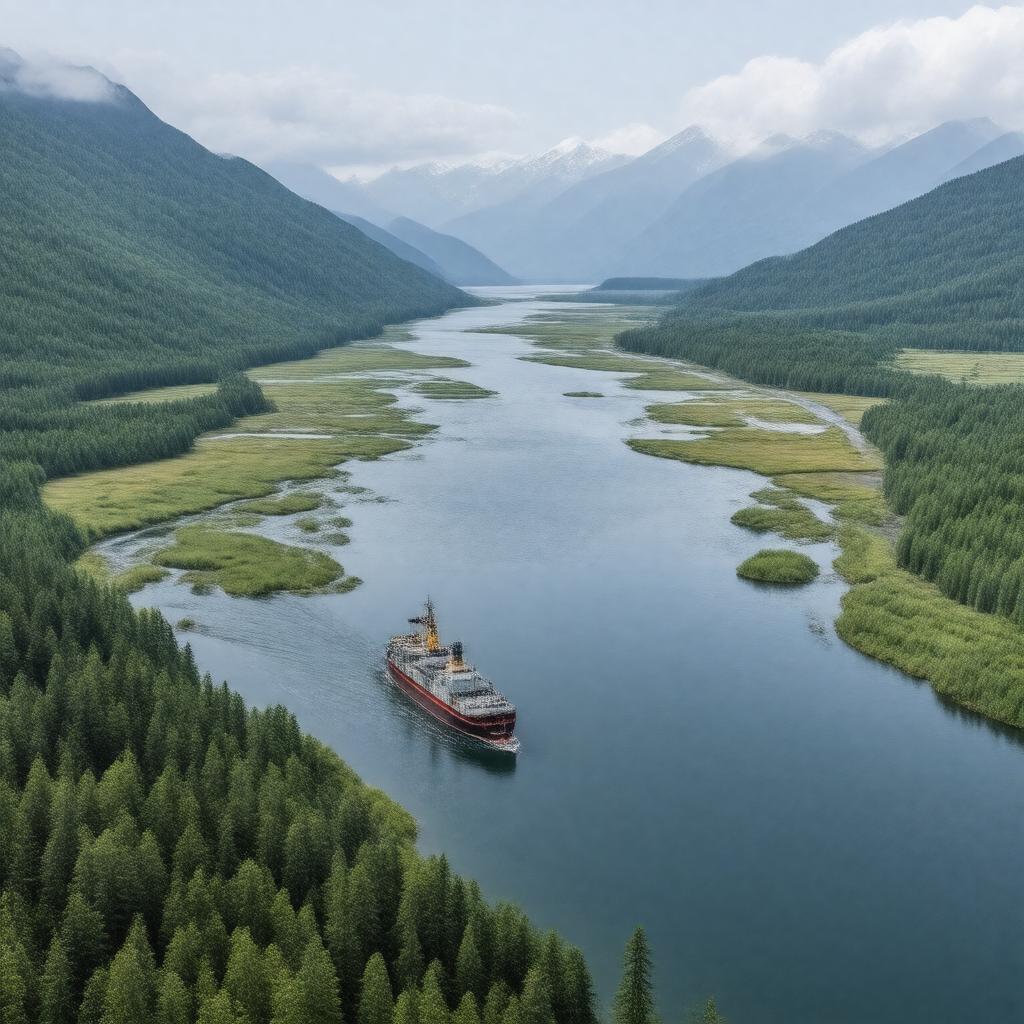 AI-created image of Gastineau Channel