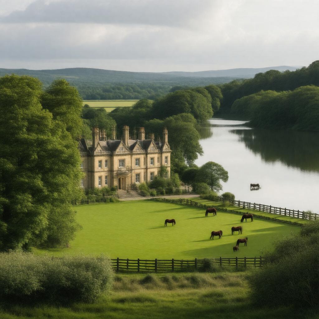 AI-created image of Gatcombe Park