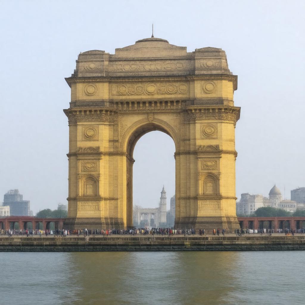Click to view larger image AI-created image of Gateway of India