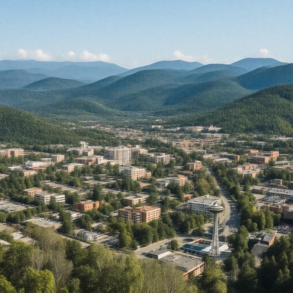 AI-created image of Gatlinburg, Tennessee