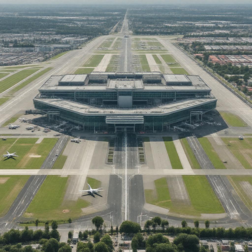 AI-created image of Gatwick Airport