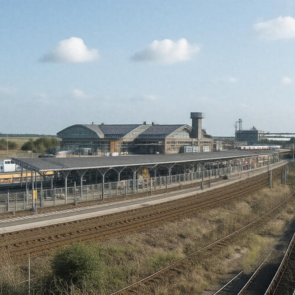 AI-created image of Gatwick Airport railway station