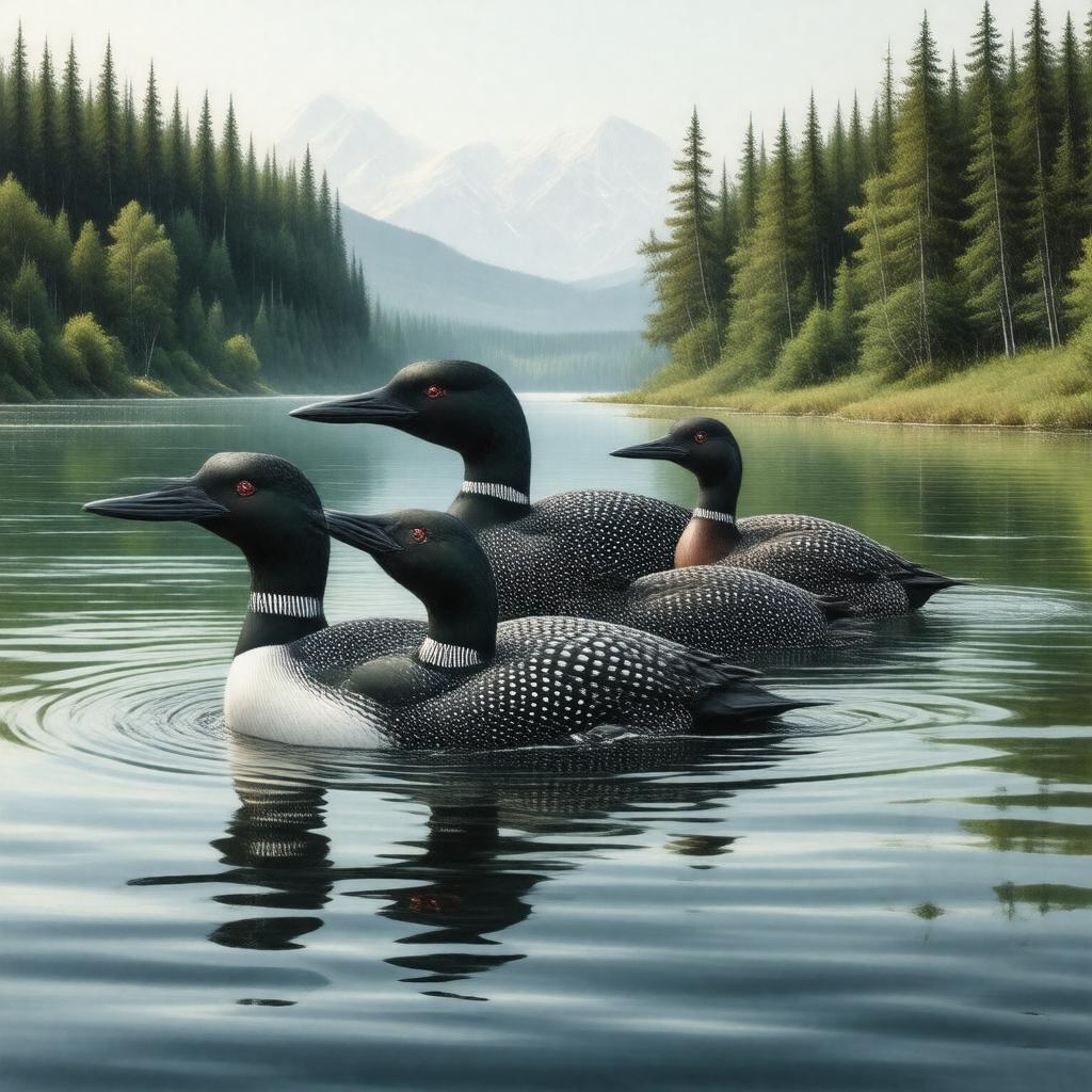 AI-created image of Gaviiformes