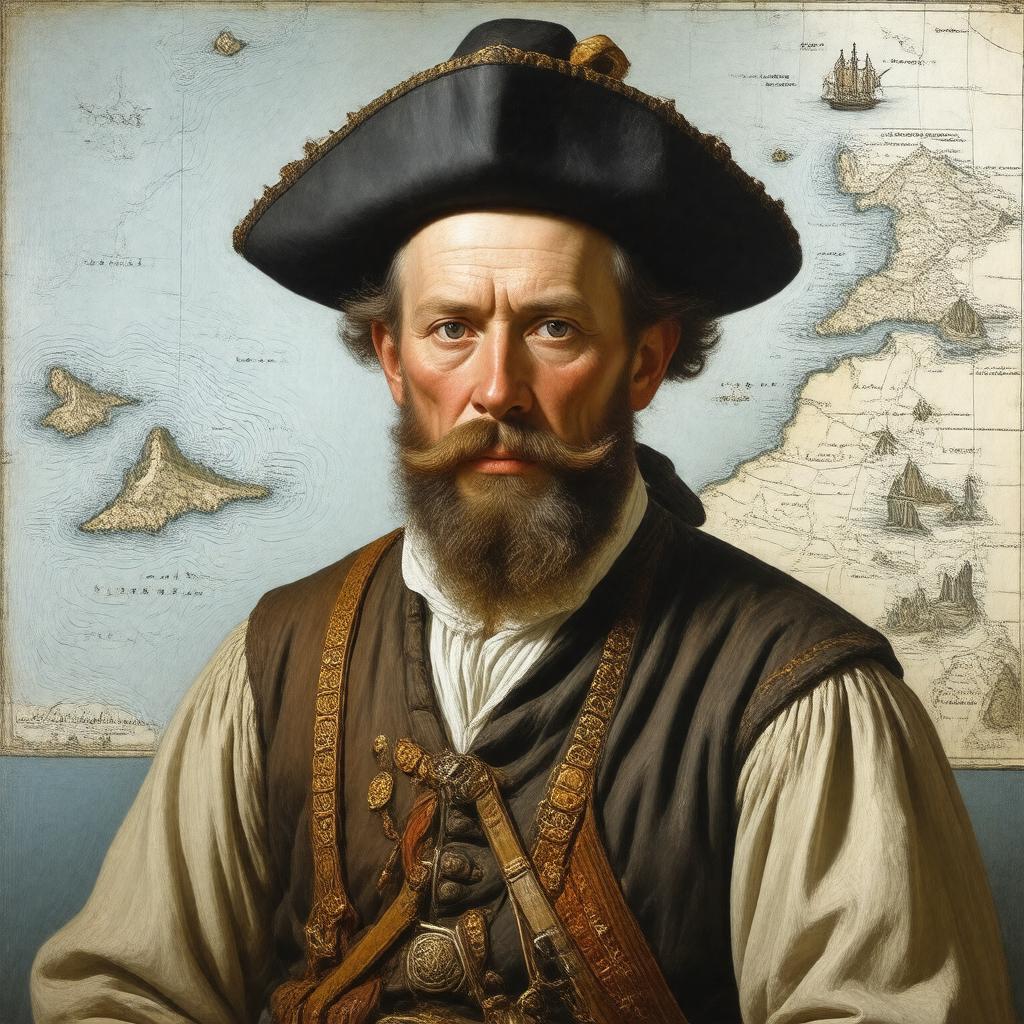 AI-created image of Gavriil Pribylov